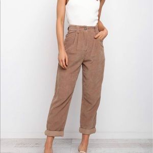 High Waisted Corduroy Pants- Brand New with Tags